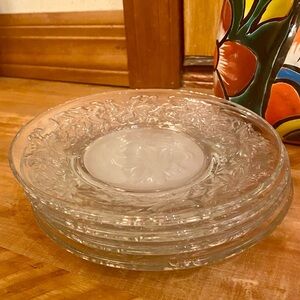 Vintage Princess House “Fantasia” Dessert Plates 6”  (Set of 4)